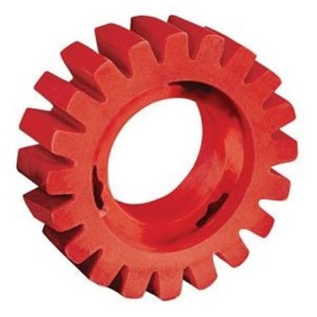 Dynabrade -  4 Dia. X .75 Wide Red-Tred Eraser Wheel